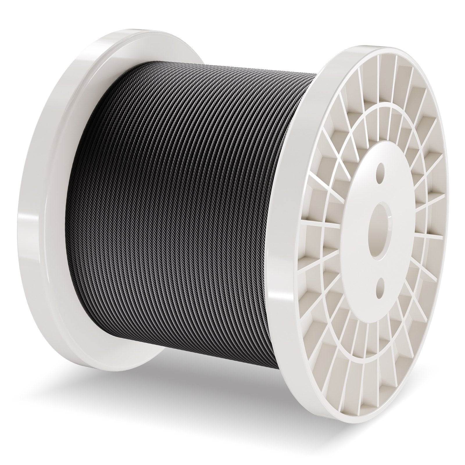 VEVOR T316 Stainless Steel Cable 3.18mm 7x7 Steel Wire Rope 152.4m Cable Railing