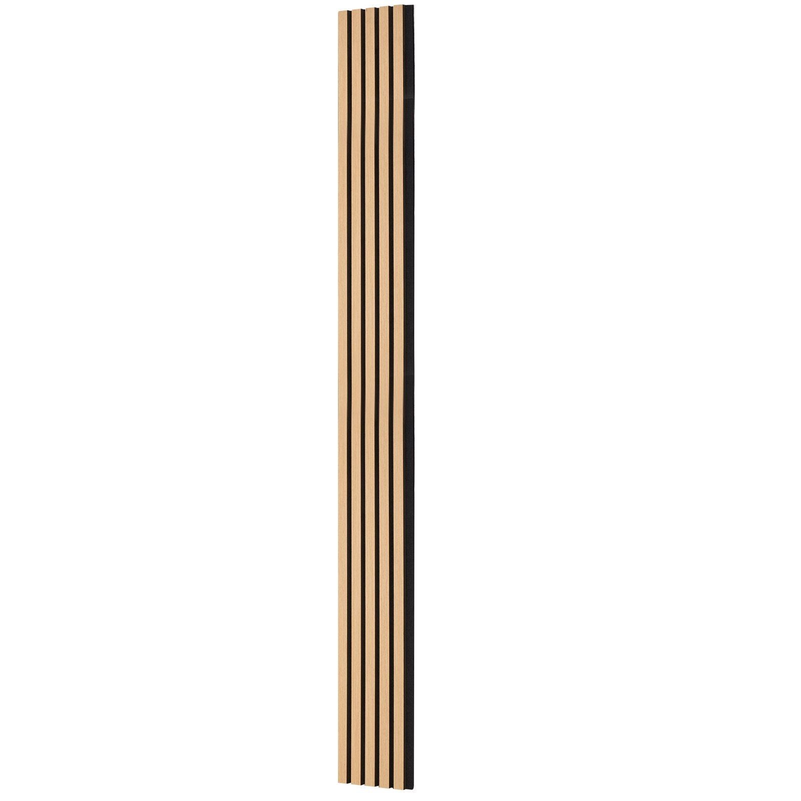 Wood Slat Acoustic Panels, 7.9 x 94.5 inch, MDF Accent Wooden Wall Panels for Modern Interior Wall Decor, Faux Wood Wall Board Panels for Noise Reduction, Light Oak
