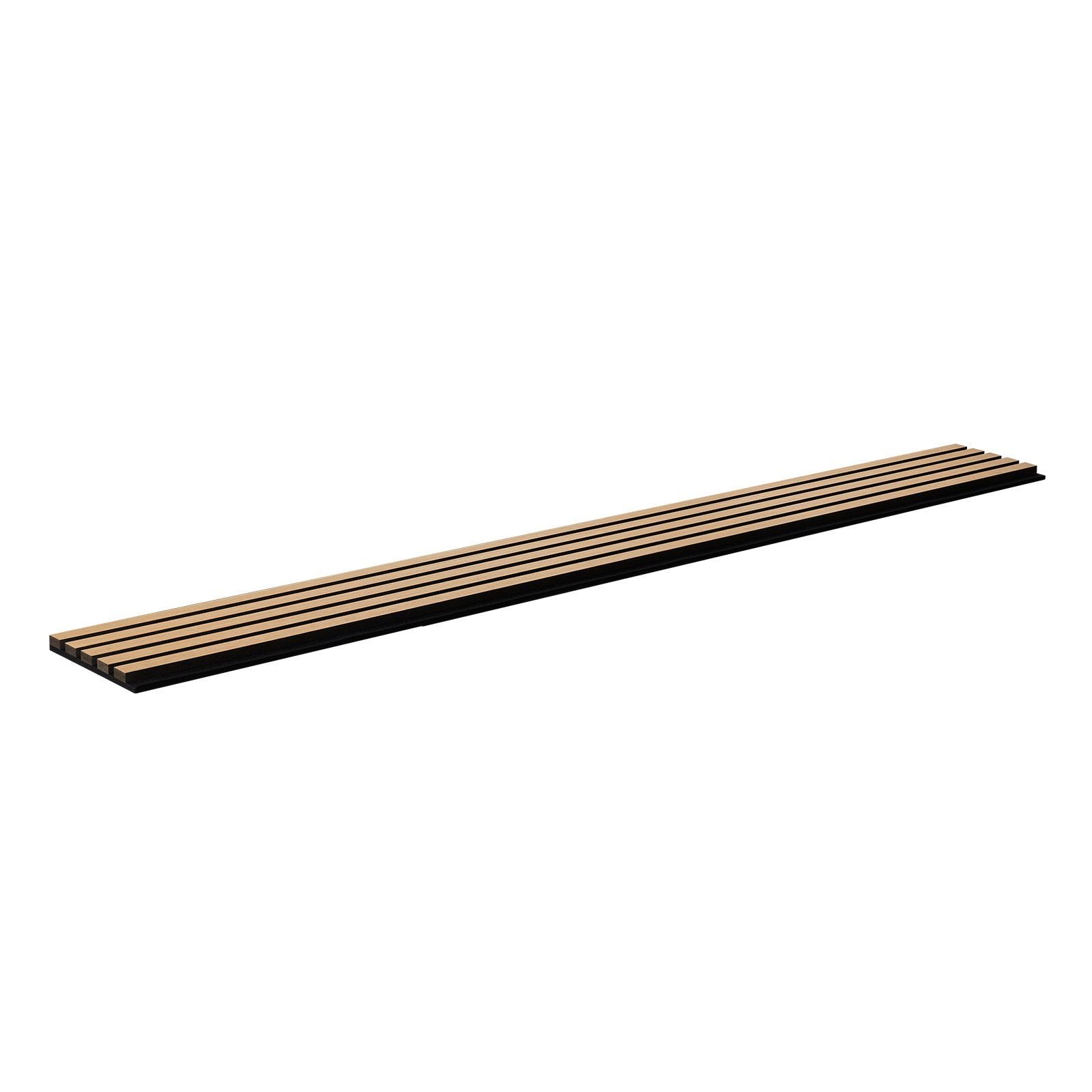 Wood Slat Acoustic Panels, 7.9 x 94.5 inch, MDF Accent Wooden Wall Panels for Modern Interior Wall Decor, Faux Wood Wall Board Panels for Noise Reduction, Light Oak