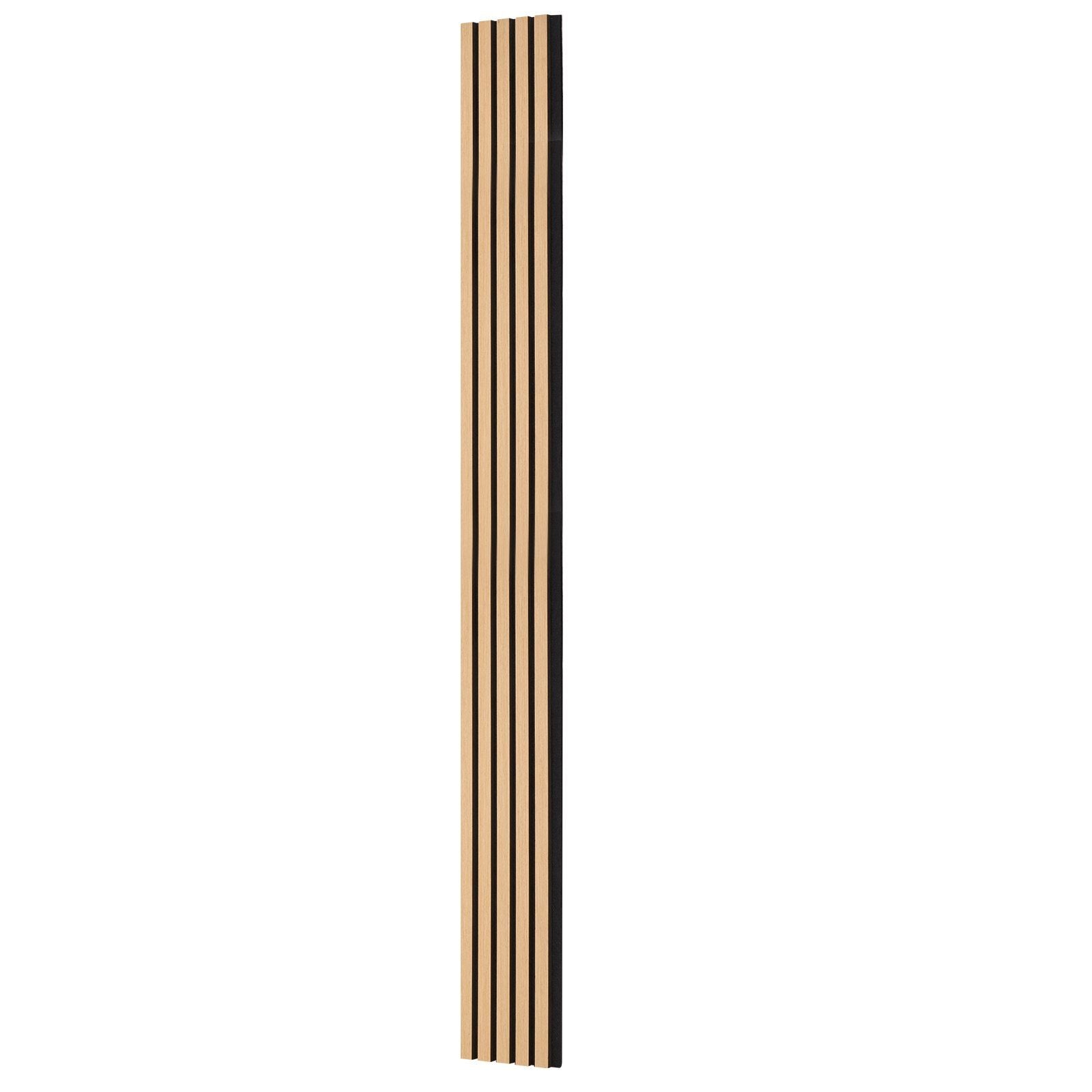 Wood Slat Acoustic Panels, 7.9 x 94.5 inch, MDF Accent Wooden Wall Panels for Modern Interior Wall Decor, Faux Wood Wall Board Panels for Noise Reduction, Light Oak