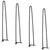 VEVOR 711.2MM Hairpin Furniture Legs, Metal Home DIY Projects for Nightstand, Coffee Table, Desk, 226.8KG Load Capacity with Rubber Floor Protectors, Metal Heavy Duty Sturdy Modern Table Legs, 4PCS