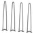 VEVOR 711.2MM Hairpin Furniture Legs, Metal Home DIY Projects for Nightstand, Coffee Table, Desk, 226.8KG Load Capacity with Rubber Floor Protectors, Metal Heavy Duty Sturdy Modern Table Legs, 4PCS