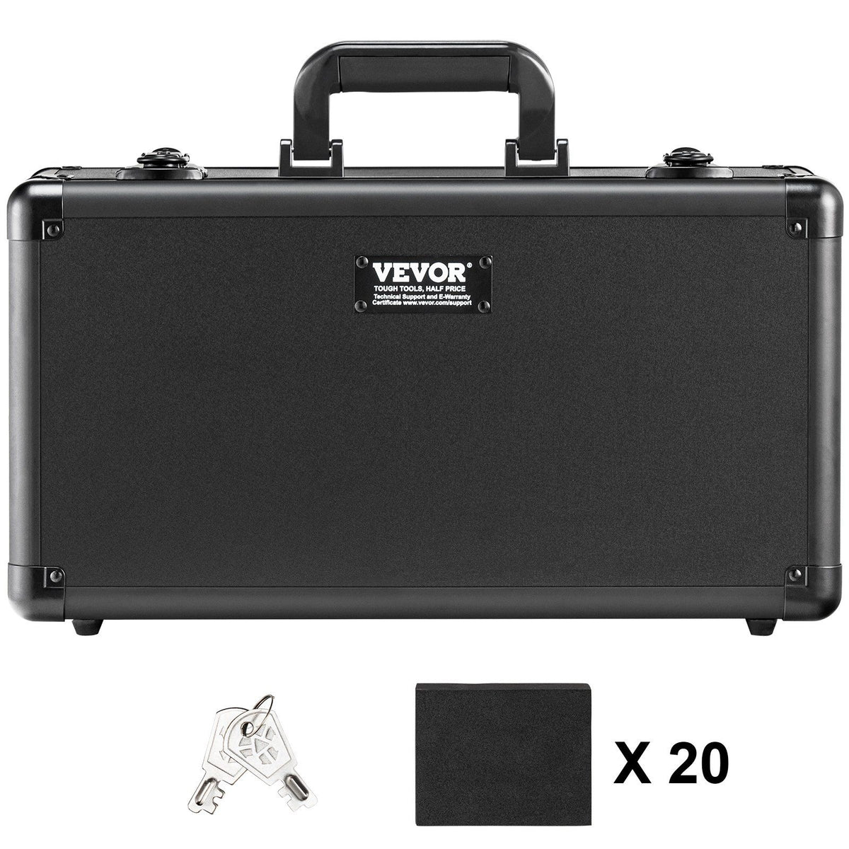 Graded Card Storage Box, 4 Slots, Graded Sports Cards Holder Carrying Case with Key Lock Foam Dividers, for 96 PSA Graded Cards 68 BGS Cards 76 SGC Cards 348 Top Loaders or 999+ Loose Cards