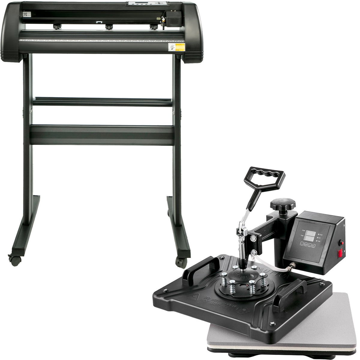 VEVOR 5 In1 12" X 15" (30 X 38cm) Heat Transfer Press + 28 Inch Vinyl Cutter Machine Kit Software