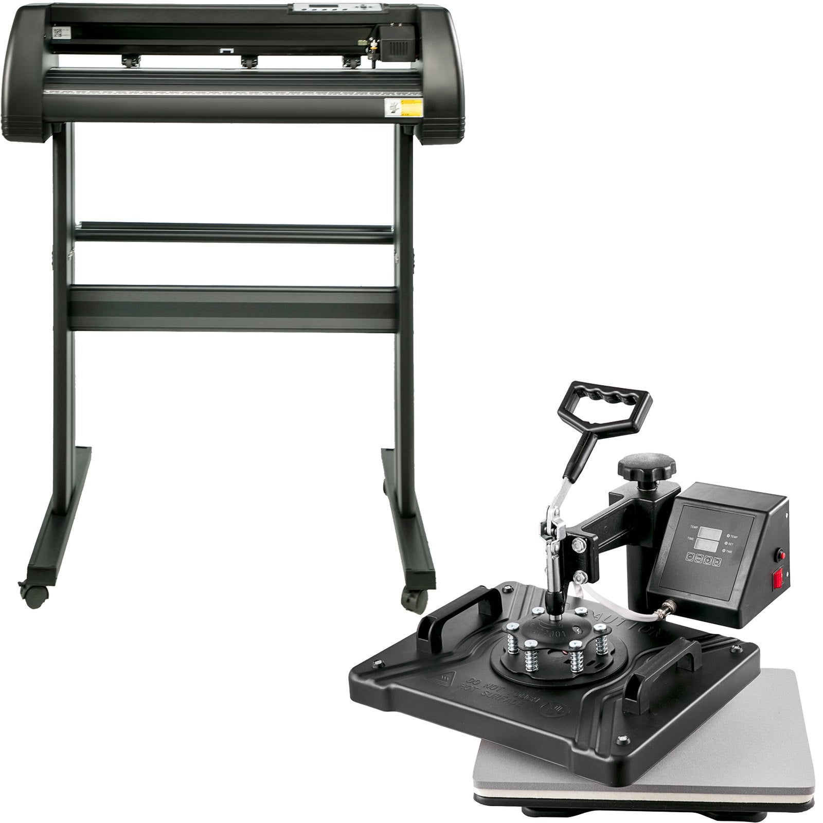 VEVOR 5 In1 12" X 15" (30 X 38cm) Heat Transfer Press + 28 Inch Vinyl Cutter Machine Kit Software