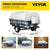 VEVOR Pontoon Boat Cover, Fit for 17\'-20\' Boat, Heavy Duty 600D Marine Grade Oxford Fabric, UV Resistant Waterproof Trailerable Boat Cover with 2 Support Poles and 7 Wind-Proof Straps, Gray