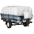 VEVOR Pontoon Boat Cover, Fit for 17\'-20\' Boat, Heavy Duty 600D Marine Grade Oxford Fabric, UV Resistant Waterproof Trailerable Boat Cover with 2 Support Poles and 7 Wind-Proof Straps, Gray