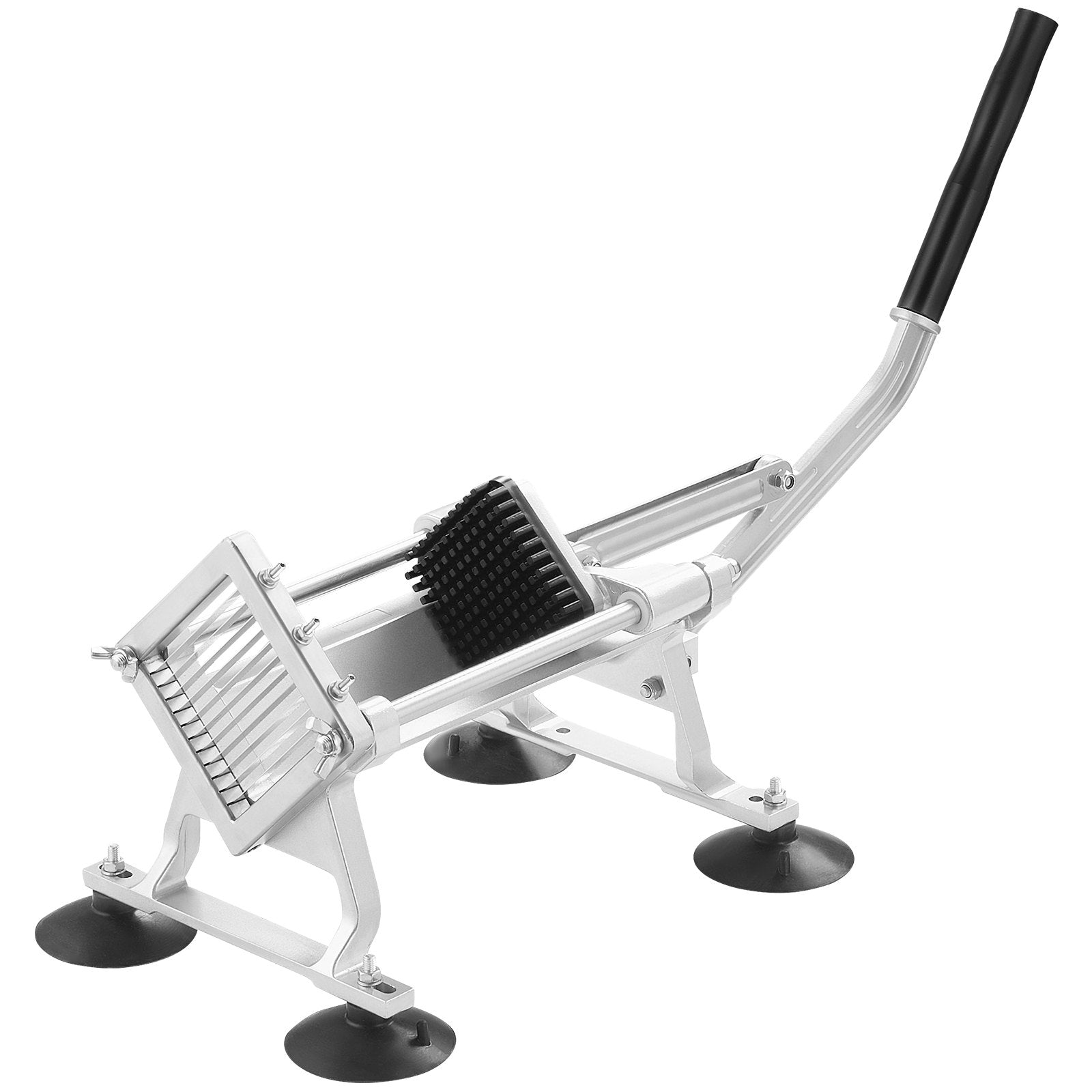 VEVOR Commercial Vegetable Slicer, 1/4 inch Fruit Slicer, Stainless Steel and Aluminum Alloy Vegetable Cutter Slicer Machine, Manual Slicer with Non-slip Feet, for Radishes, Onions, Potatoes, Lemons