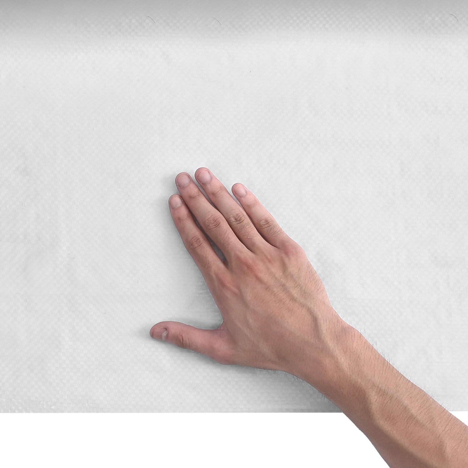 House Wrap, 1.37 x 45.72 m, 0.13 mm Thick Vapor Barrier, Heavy Duty Plastic Sheeting for Tear-resistant, Drop Cloth Vapor Barrier Covering for Residential & Commercial Construction, White