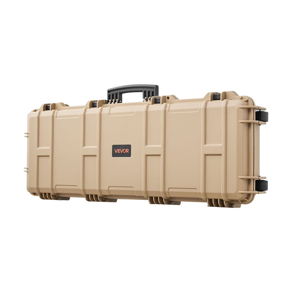 Hard Rifle Case, Lockable Rifle Case with Pre-cut Foams, 1016 mm Gun Storage with Wheels, IP67 Waterproof & Dustproof Movable Large Pistol Storage for Rifles, Shotguns, Airsoft Guns, Khaki