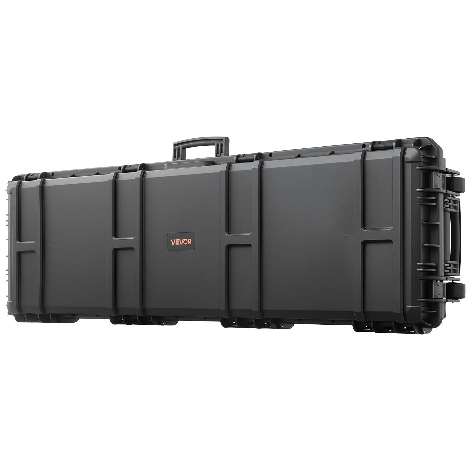 Hard Rifle Case, Lockable Rifle Case with Detachable XPE Foam, 1270 mm Gun Storage with Wheels, IP67 Waterproof & Dustproof Pistol Storage Cases for Rifles, Shotguns, Airsoft Guns, Black