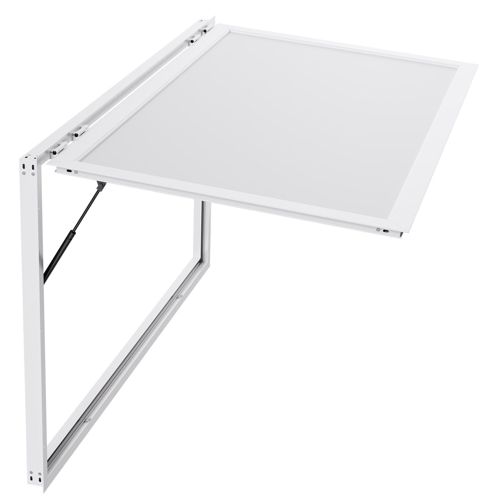 Concession Window 188x102cm, Aluminum Alloy Frame Service Window for Food Truck, Up to 85 Degrees Stand Serving Window with Awning Door and Drag Hook, Rainwater Resistant for Concession Trailer