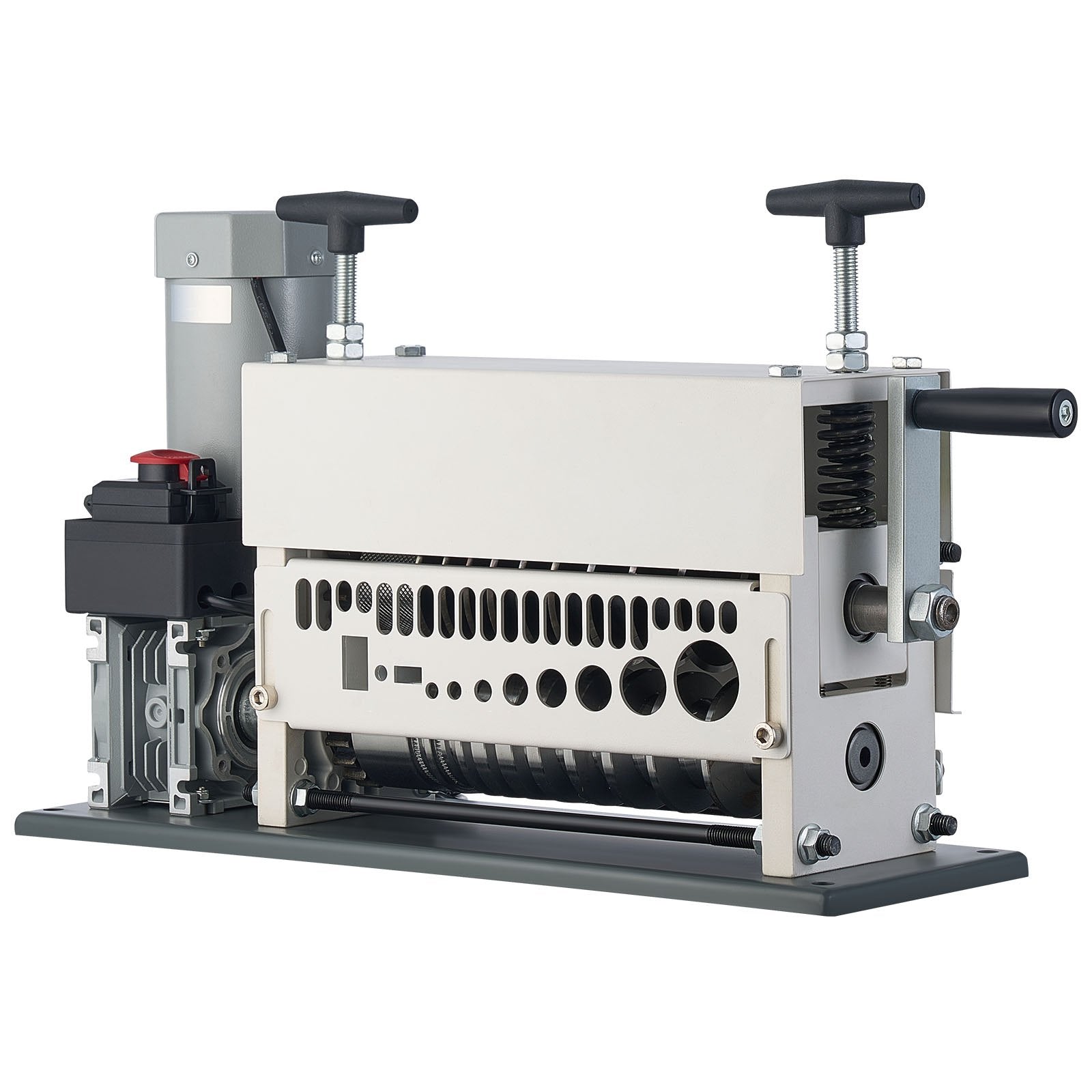 VEVOR Electric Wire Stripper Machine, 1.5-40 mm, 11 Channel Automatic Copper Cable Stripper,  370W Wire Stripper Tool with Manual Hand Crank Mode, Emergency Stop Button, for Scrap Copper Recycling