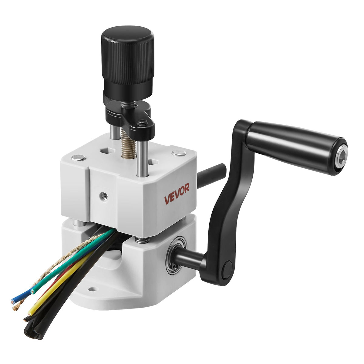 VEVOR Manual Wire Stripping Machine, 1.5-25 mm, Portable Copper Stripper with Hand Crank or Drill Powered, 64Mn Quenched Blades, 45# Steel Rollers, ABS &amp; PC Wire Peeler, for Scrap Copper Recycling