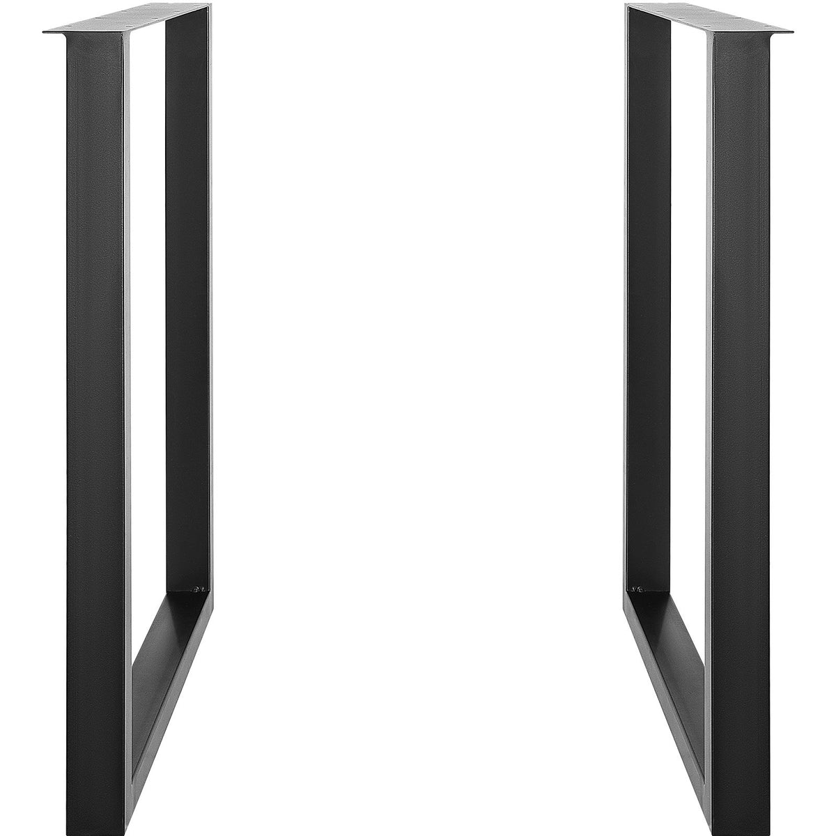 VEVOR 711.2MM Adjustable Furniture Legs, Square Reinforced Steel Office Table legs Set of 2 for DIY, Max Load 453.6KG Heavy Duty Desk Legs, Quick Instalation & Rich Accessories Legs Black