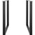 VEVOR 711.2MM Adjustable Furniture Legs, Square Reinforced Steel Office Table legs Set of 2 for DIY, Max Load 453.6KG Heavy Duty Desk Legs, Quick Instalation & Rich Accessories Legs Black