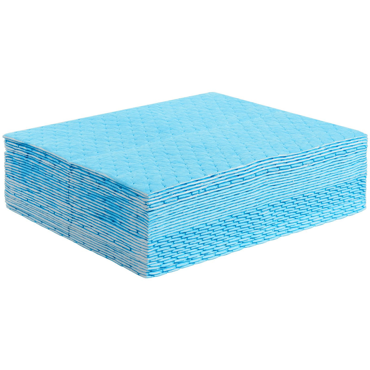 VEVOR Spill Absorbent Pads, Water Absorbing Mat Pad in Dispenser Box, 6 Gal Capacity, 15" L x19" W Polypropylene Absorbent Pad for Water, 30 pcs per Box