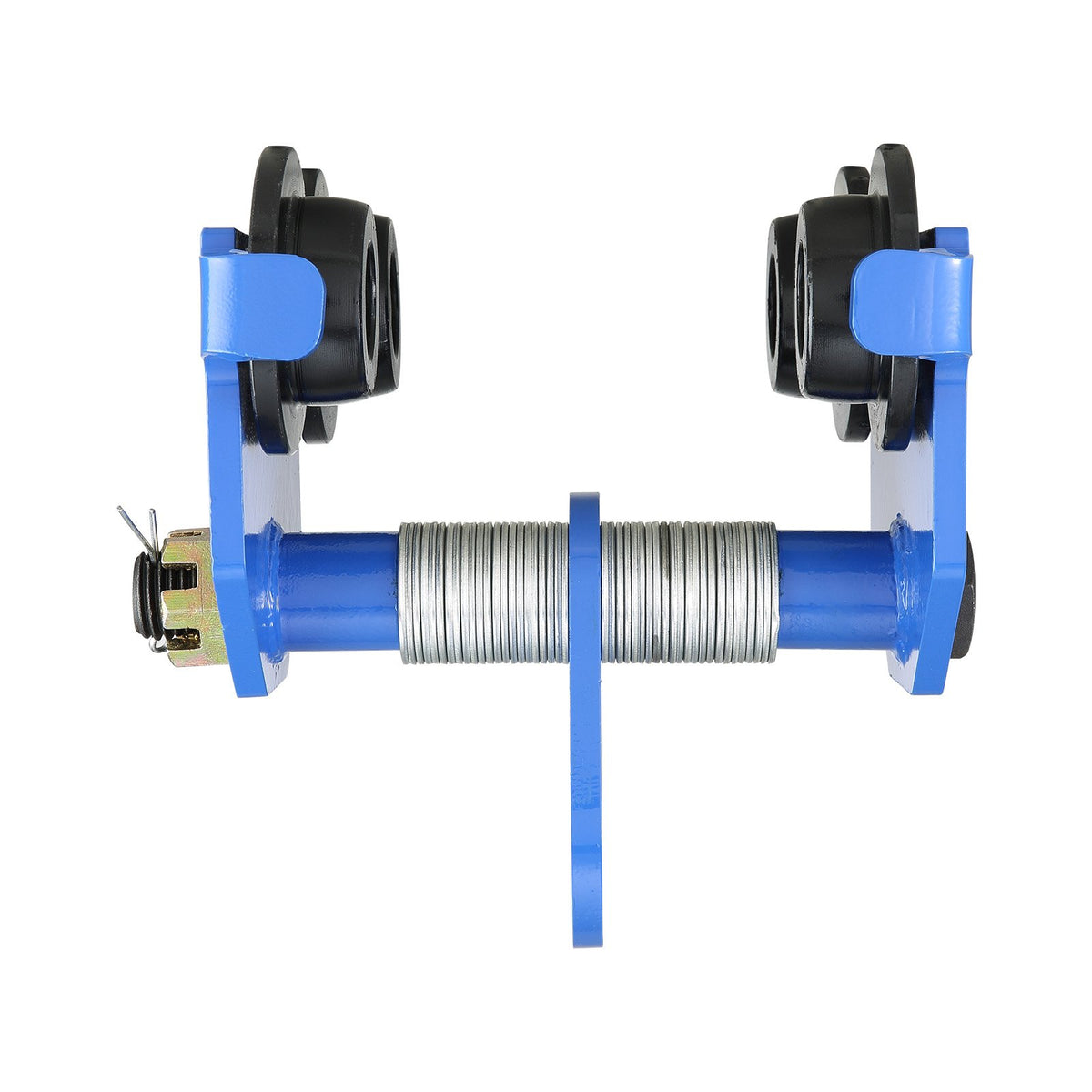 VEVOR Manual Trolley, 1 Ton Load Capacity, Push Beam Trolley with Dual Wheels, Adjustable for I-Beam Flange Width 63.5 mm to 177.8 mm, Heavy Duty Alloy Steel Garage Hoist for Straight Curved I Beam