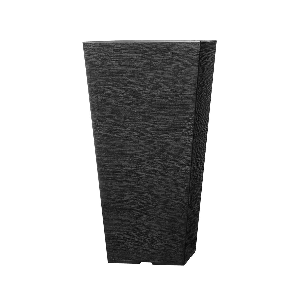 VEVOR Tall Planter, Set of 2 Tall Square Tapered Planters, 57 cm Large Modern Gardening and Flower Plastic Pots, Decorative Tall Black Planter with Drainage Hole, for Porch, Patio, Indoor &amp; Outdoor