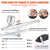 VEVOR Airbrush Kit Dual-action Airbrush System Compressor Art Nail Makeup Model