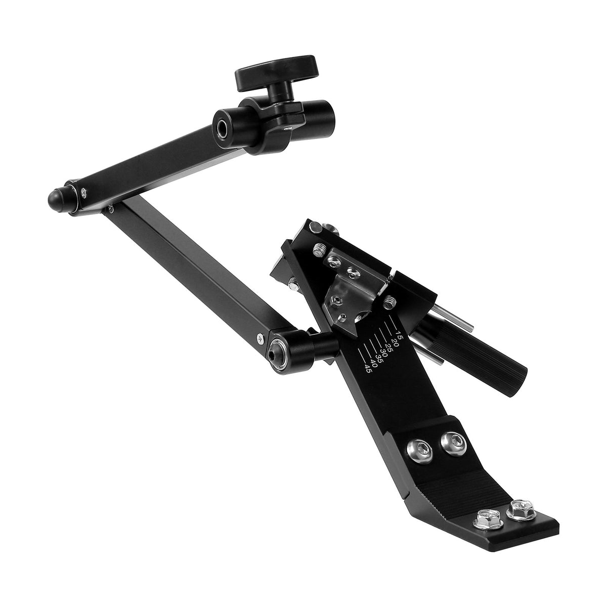 VEVOR Lawn Mower Blade Sharpener, 15° - 45° Adjustable Lawnmower Blade Sharpening Tool with 4 Adapter Pins, Ball Bearing Design &amp; 25mm Enlarged Handle, Compatible with Most Angle Grinders