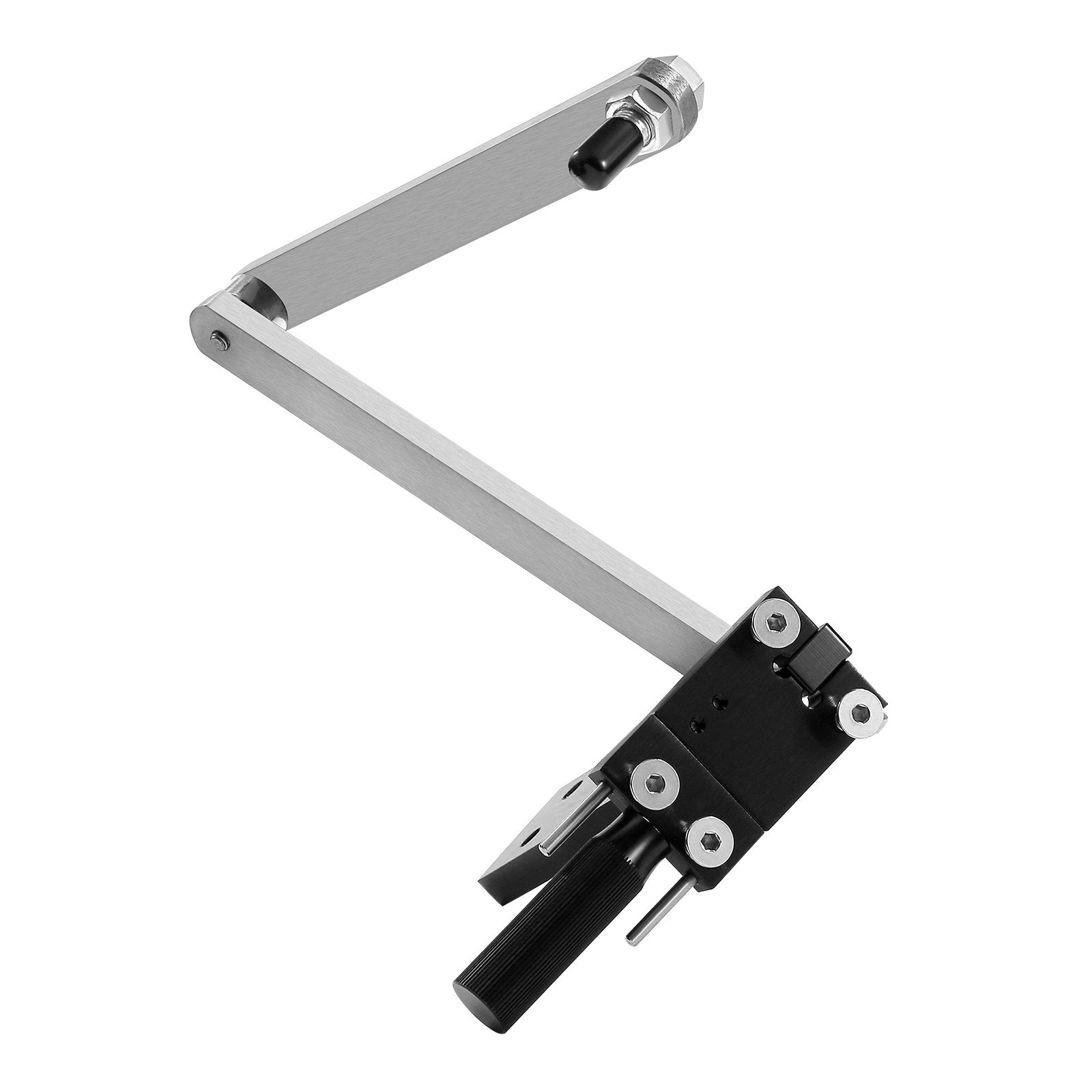 VEVOR Lawn Mower Blade Sharpener and Balancer, 15° - 45° Adjustable Lawnmower Blade Sharpening Tool with 4 Adapter Pins, Ball Bearings & 25mm Enlarged Handle, Compatible with Most Angle Grinders