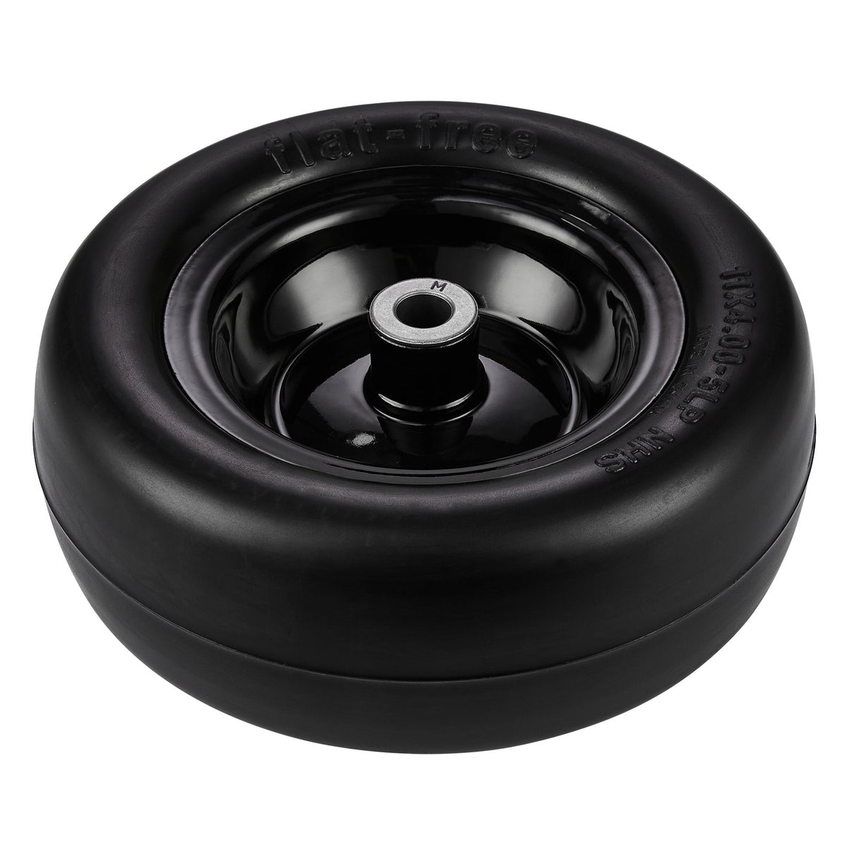 VEVOR Lawn Mower Tires with Rim, 11x4-7" Tubeless Tractor Tires, 2-Pack Tire and Wheel Assemby, Flat-free PU Tire, 3.4" Centered Hub, 3/4" Bushing Size, 20 PCS Adapters for Riding Mowers Lawn Tractors