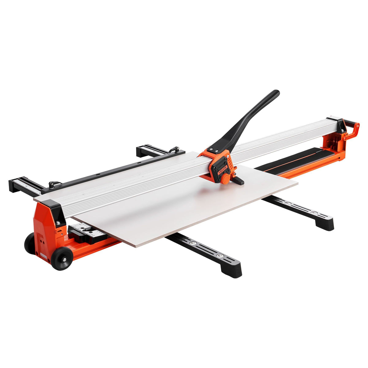 1200 mm Manual Tile Cutter, Upgraded Rail and Sliding Head, Precision Alignment Guide, Tungsten Carbide Cutting Wheel, Support Legs with Swivel Wheels, for DIY Pros, Ceramic, Floor &amp; Wall Tiles
