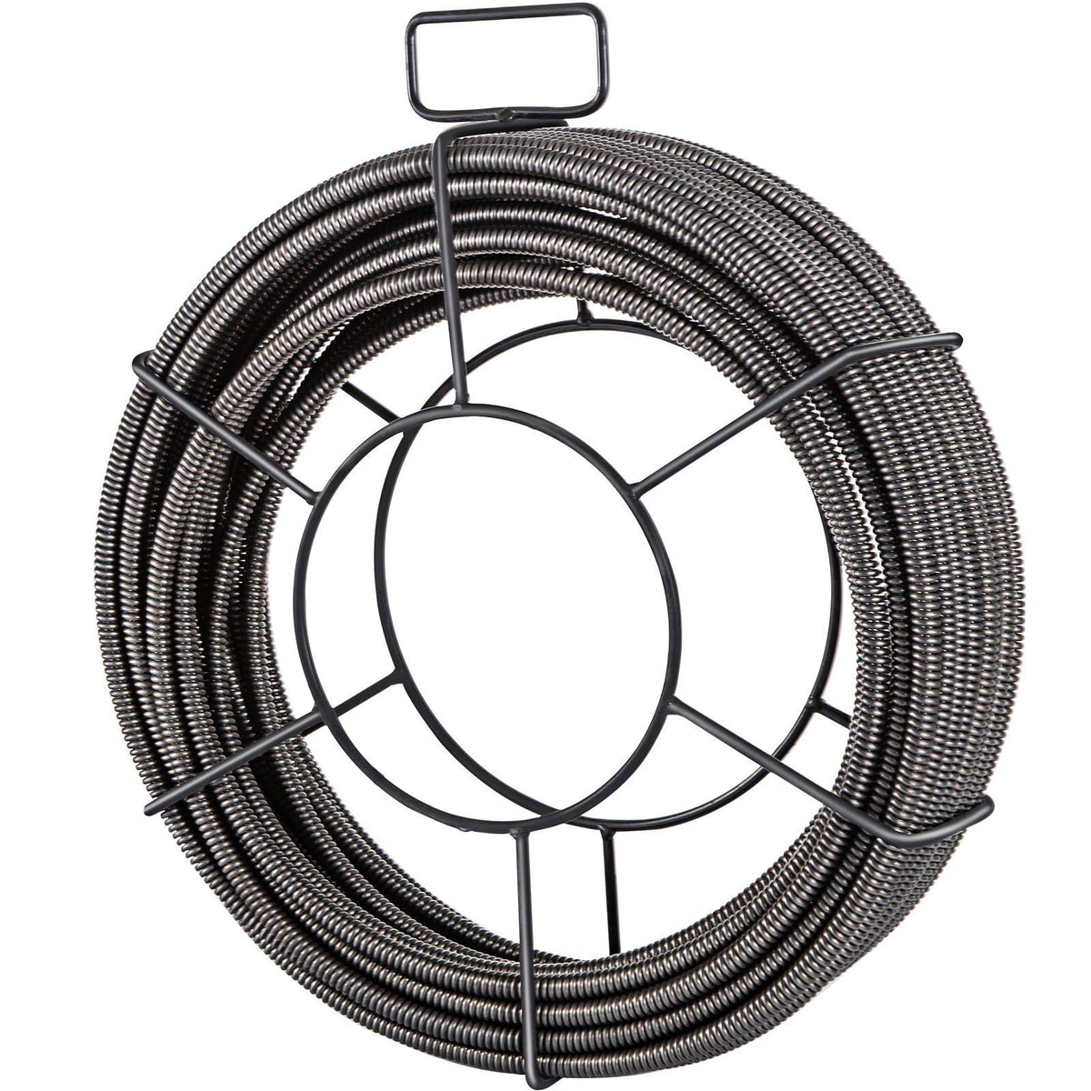 Drain Cleaning Cable 100 Feet x 3/8 Inch Solid Core Cable Sewer Cable Drain Auger Cable Cleaner Snake Clog Pipe Drain Cleaning Cable Sewer Drain Auger Snake Pipe