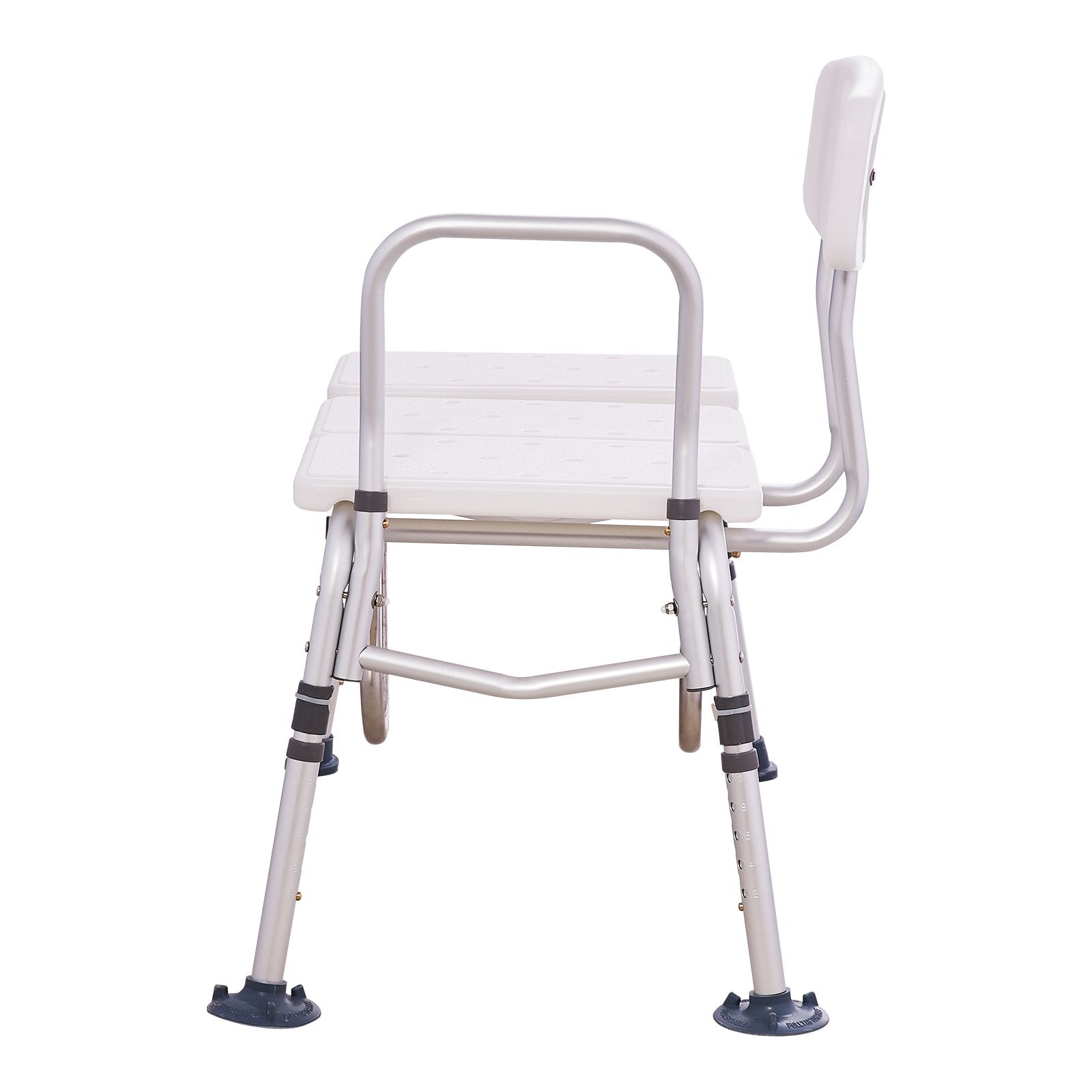 VEVOR Tub Transfer Bench Bathtub Shower Seat for Senior Height Adjustable 400LBS