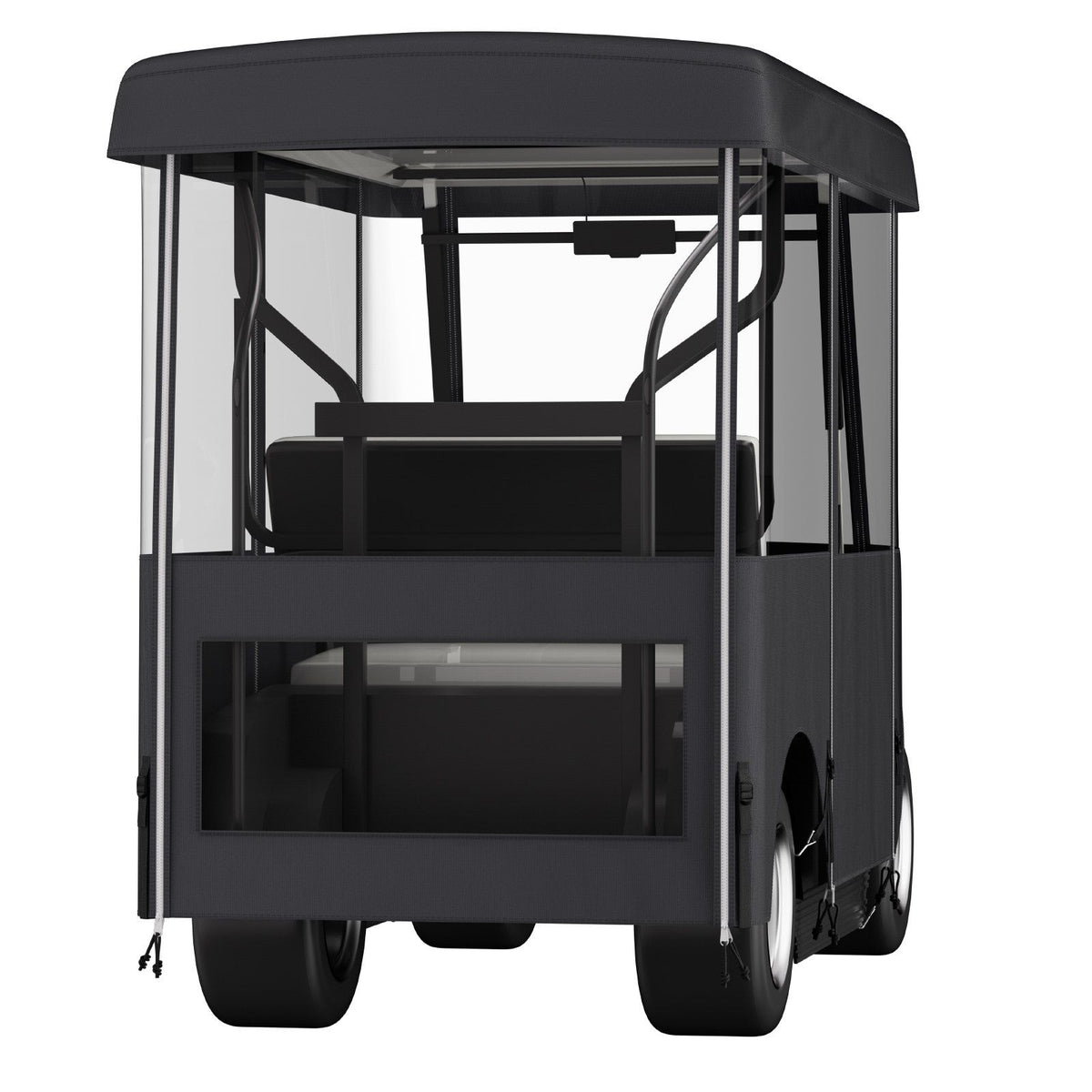 Golf Cart Enclosure, Polyester Driving Enclosure, Club Car Covers Universal Fits for 2+2 Passenger Golf Carts, Sunproof and Dustproof Outdoor Cart Cover