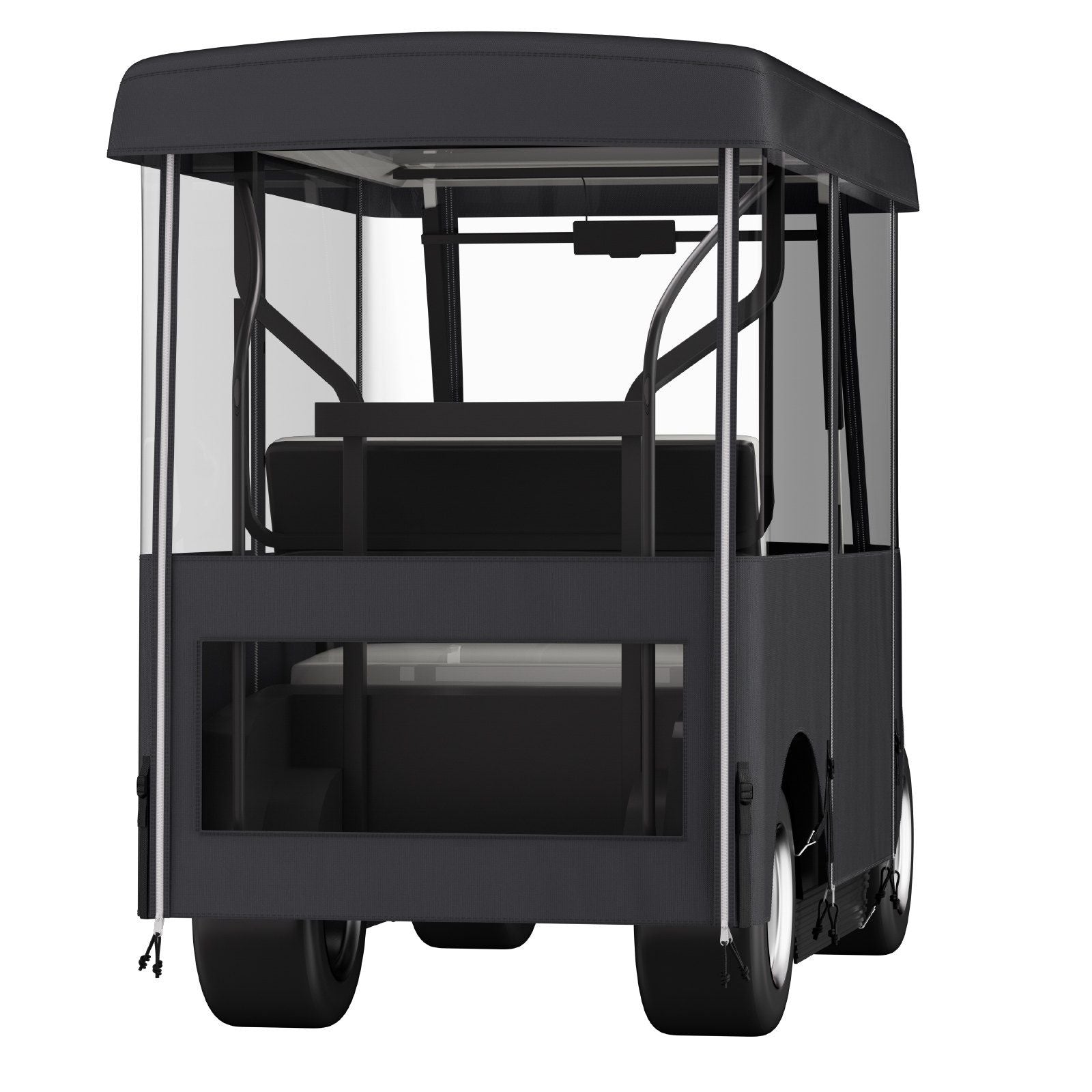 Golf Cart Enclosure, Polyester Driving Enclosure, Club Car Covers Universal Fits for 2+2 Passenger Golf Carts, Sunproof and Dustproof Outdoor Cart Cover