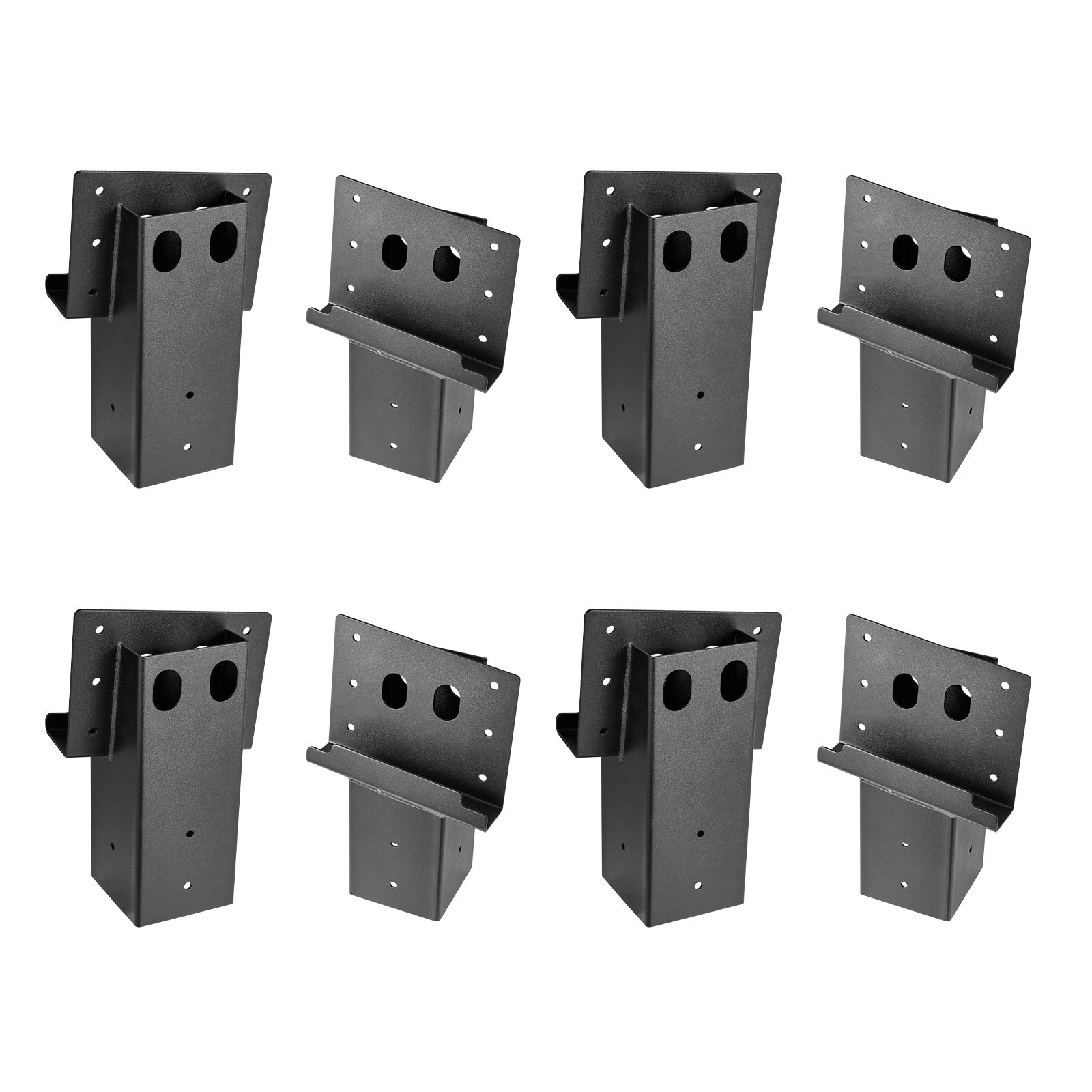 VEVOR Deer Blind Brackets, Outdoor 3.6x3.6 Platform Bracket, Fit 3.5x3.5 In / 88.9x88.9 mm Lumber, 2204lbs/1000kg Capacity Steel Elevator Brackets for Deer Stand, Hunting Blinds, Shooting Shack, 8 Pcs