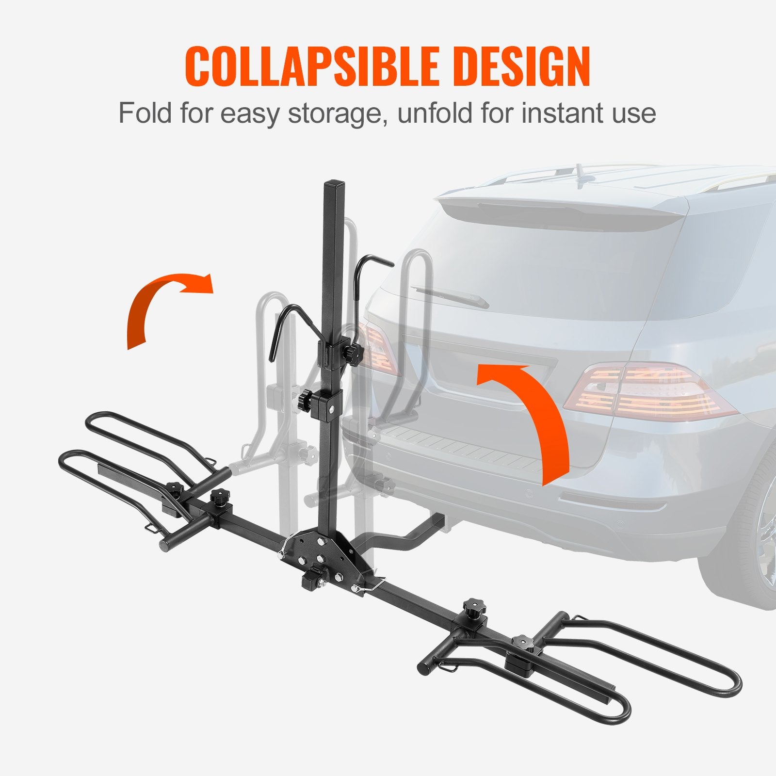 VEVOR 2-Bike Rack Hitch Mount Folding Carrier Car Truck SUV 1.25