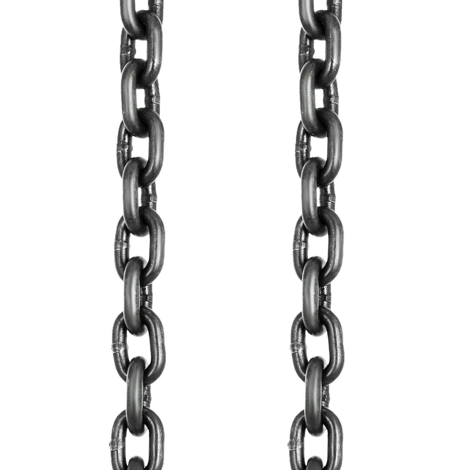 VEVOR Chain Sling, 8 mm x 1m Lifting Chains with Hooks, G80 Engine Chain Hoist Lifts, 5 Ton Load Capacity Lifting Sling Chains for Engine Hoist, Engine Lift Chain with 4 Leg Grab Hooks Heavy Duty