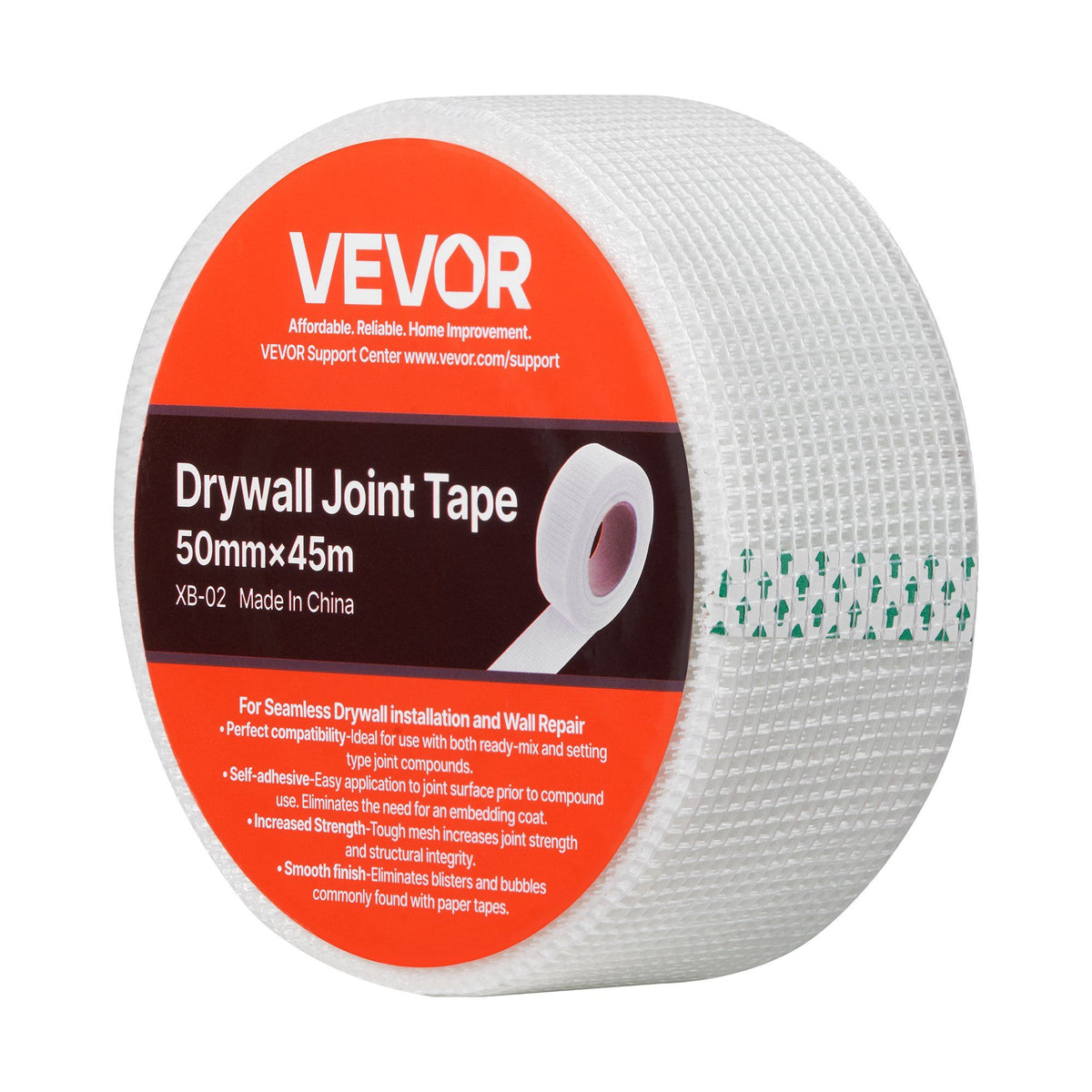 Drywall Mesh Tape, 50mm W x 45m L Self-Adhesive Fiberglass Drywall Joint Tape, 36 Rolls Dry Wall Patch for Easy Sheetrock Ceiling Crack Repair, to Achieve Smooth Even Wall Surface