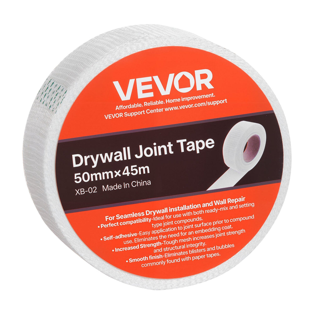 Drywall Mesh Tape, 50mm W x 45m L Self-Adhesive Fiberglass Drywall Joint Tape, 36 Rolls Dry Wall Patch for Easy Sheetrock Ceiling Crack Repair, to Achieve Smooth Even Wall Surface