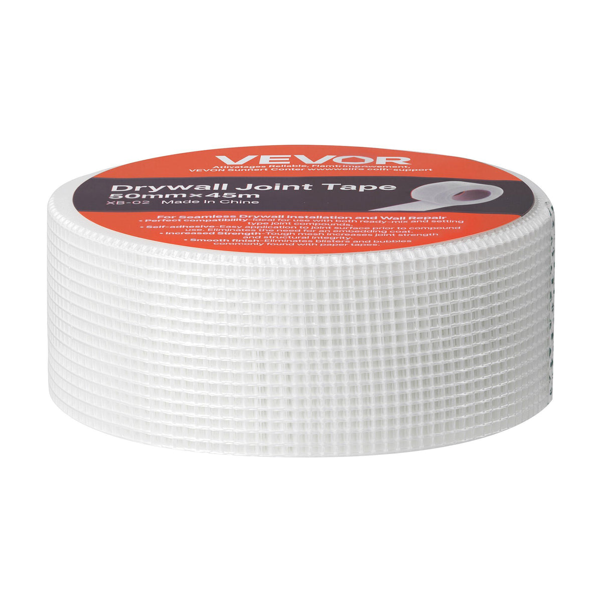 Drywall Mesh Tape, 50mm W x 45m L Self-Adhesive Fiberglass Drywall Joint Tape, 36 Rolls Dry Wall Patch for Easy Sheetrock Ceiling Crack Repair, to Achieve Smooth Even Wall Surface