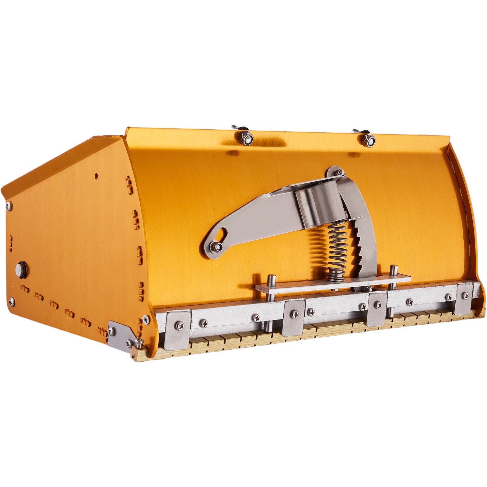 VEVOR Drywall Flat Box, 10-Inch Wide Quick Clean, Aluminum Finishing Mud Box for Plasterboard, Wallboard, Sheetrock, Bonus Mudguard, Extra 2 Stainless Steel Blades (10/12-Inch)