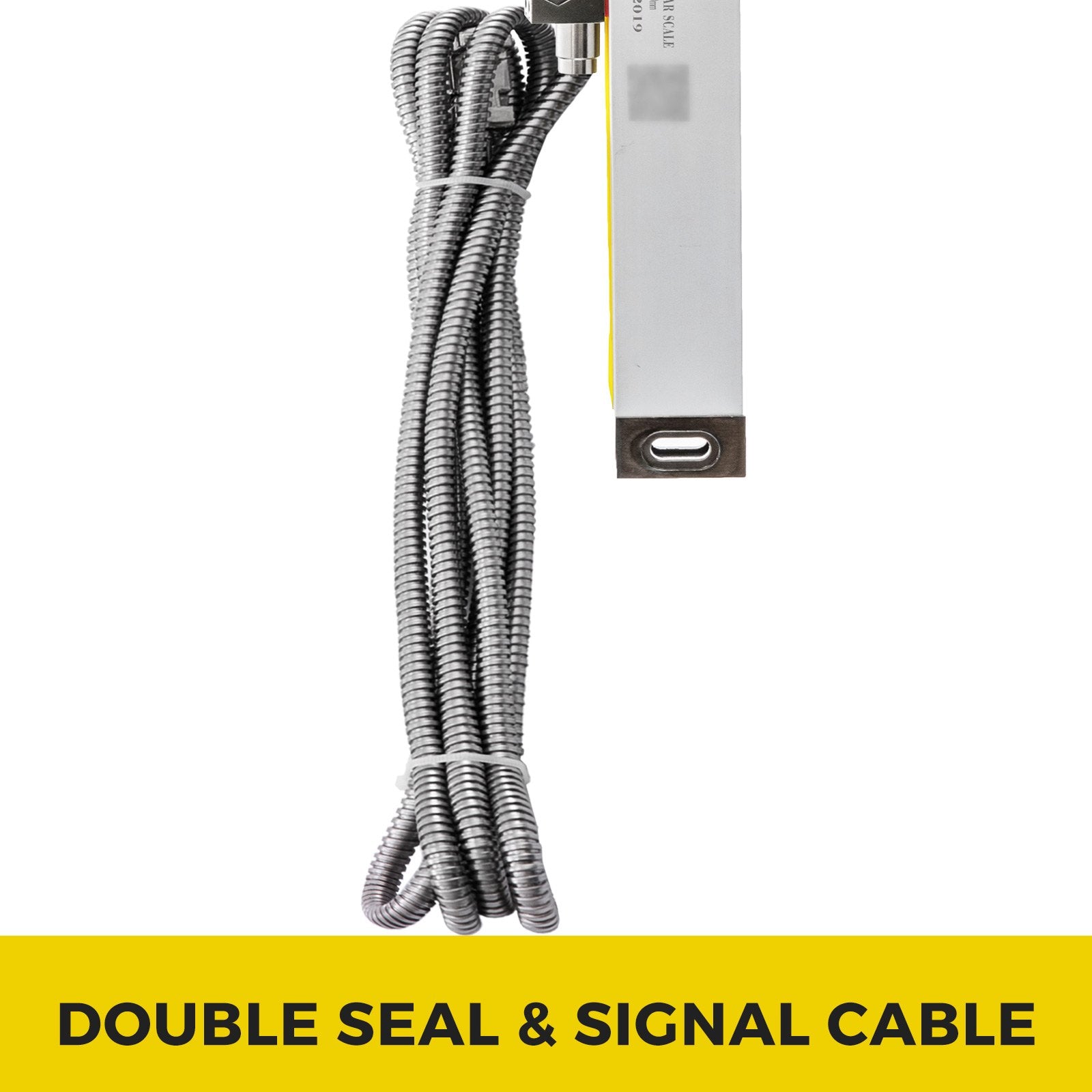 VEVOR 1 Axis Lathe Linear Scale 200mm with Accuracy 0.0002" Optical Length Precision Linear Scale Aluminum Body for Mill Milling Lathe Machine with Accessories (200mm(8"))