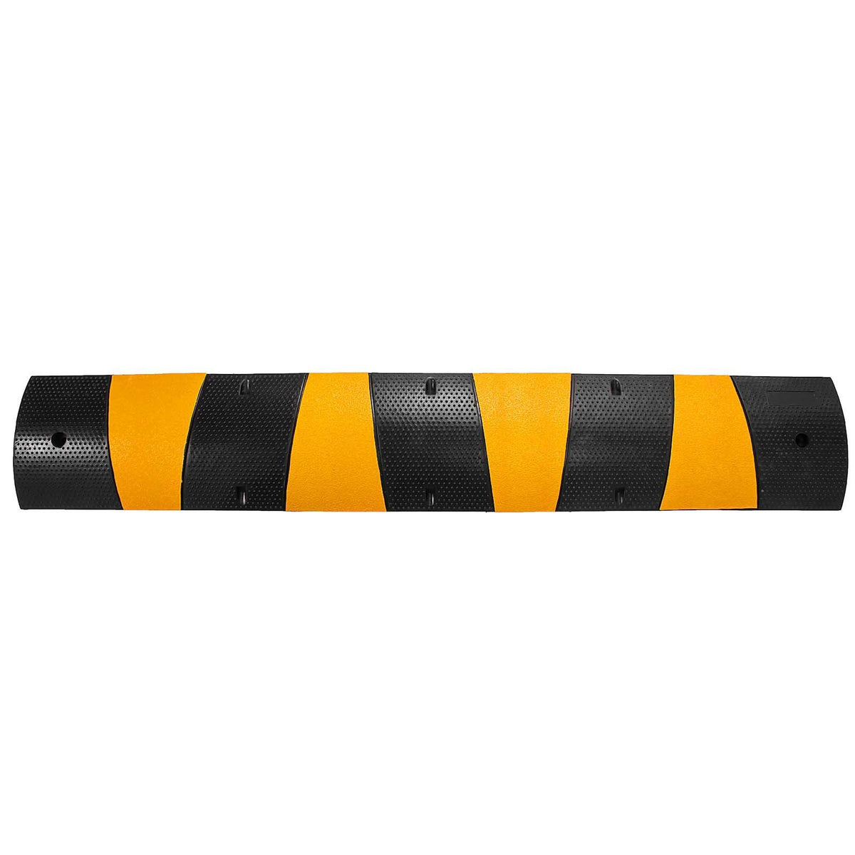 2pcs 6 Feet Rubber Driveway Modular Heavy Duty Speed 185 x 31 x 5.5 cm Cable Protector Ramp for Garage Gravel Roads Asphalt Concrete, 2Pack-6Ft-Speed Bump