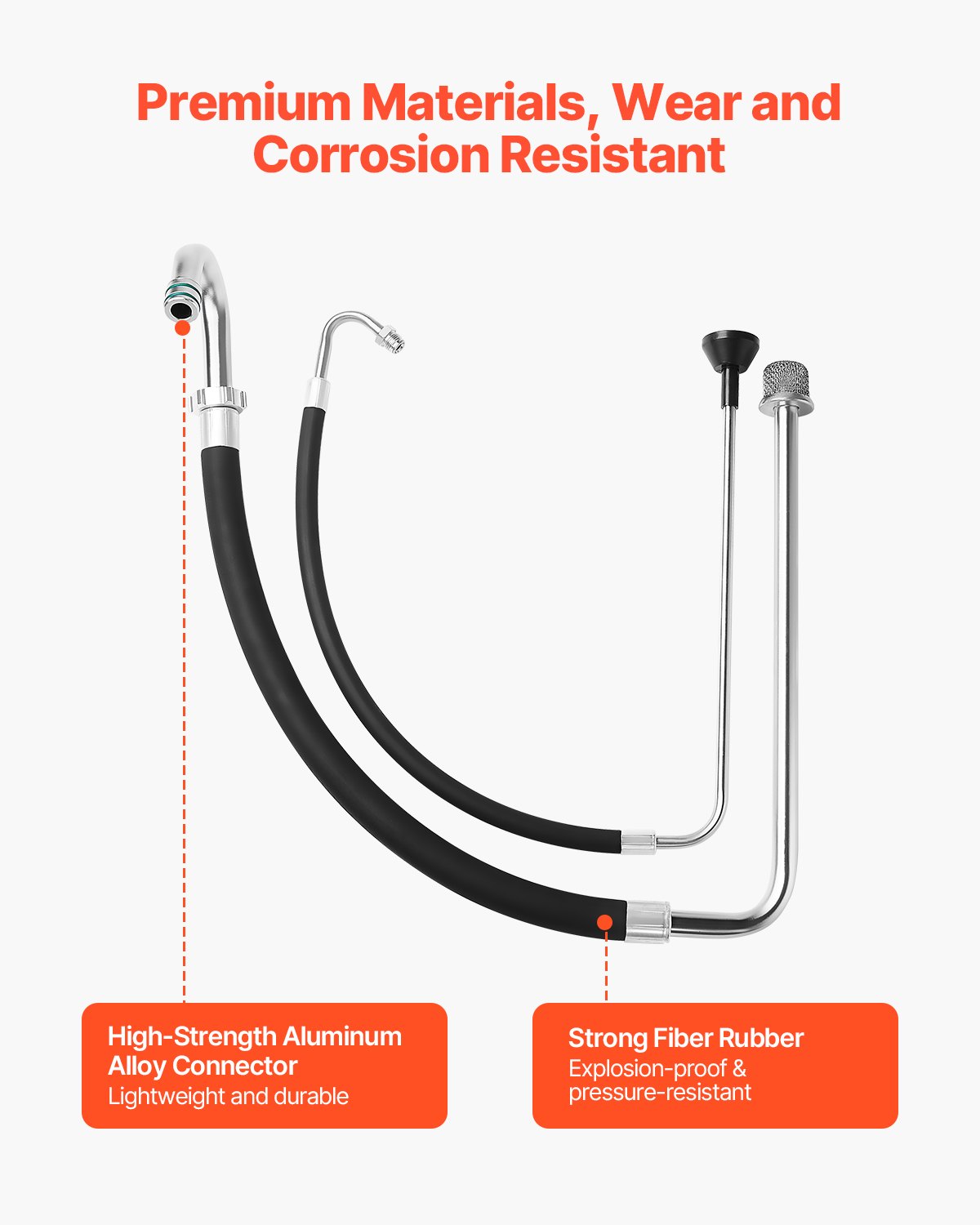 VEVOR Suction Hose Tube and Reflux Line Sets Airless Paint Sprayers Tool Part