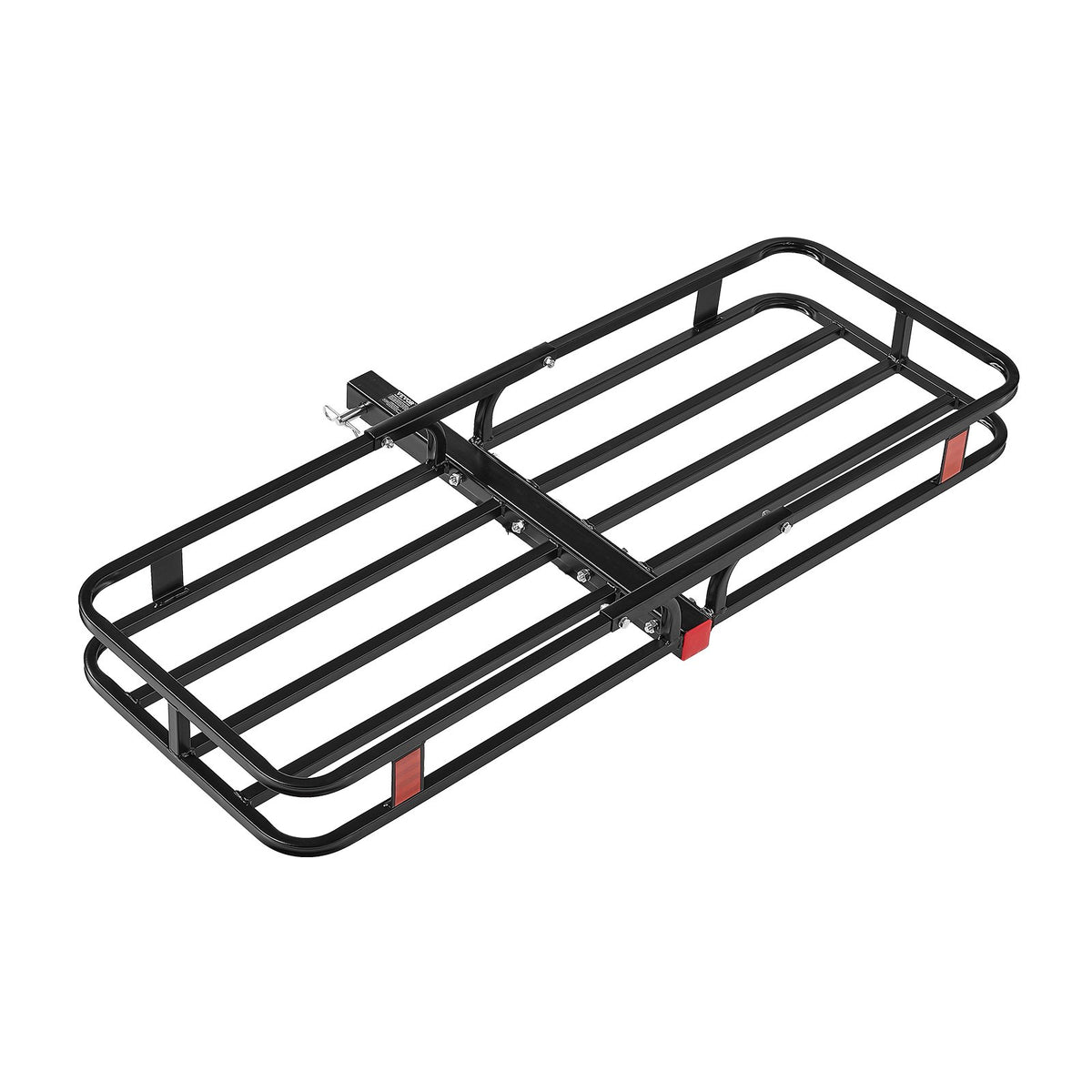 VEVOR 53" x 19" x 5", Hitch Cargo Carrier, 500 lbs Capacity Hitch Cargo Carrier with Hitch Stabilizer & Ratchet Straps, Hitch Mount Cargo Carrier with Cargo Net with Hook, Fit for SUVs