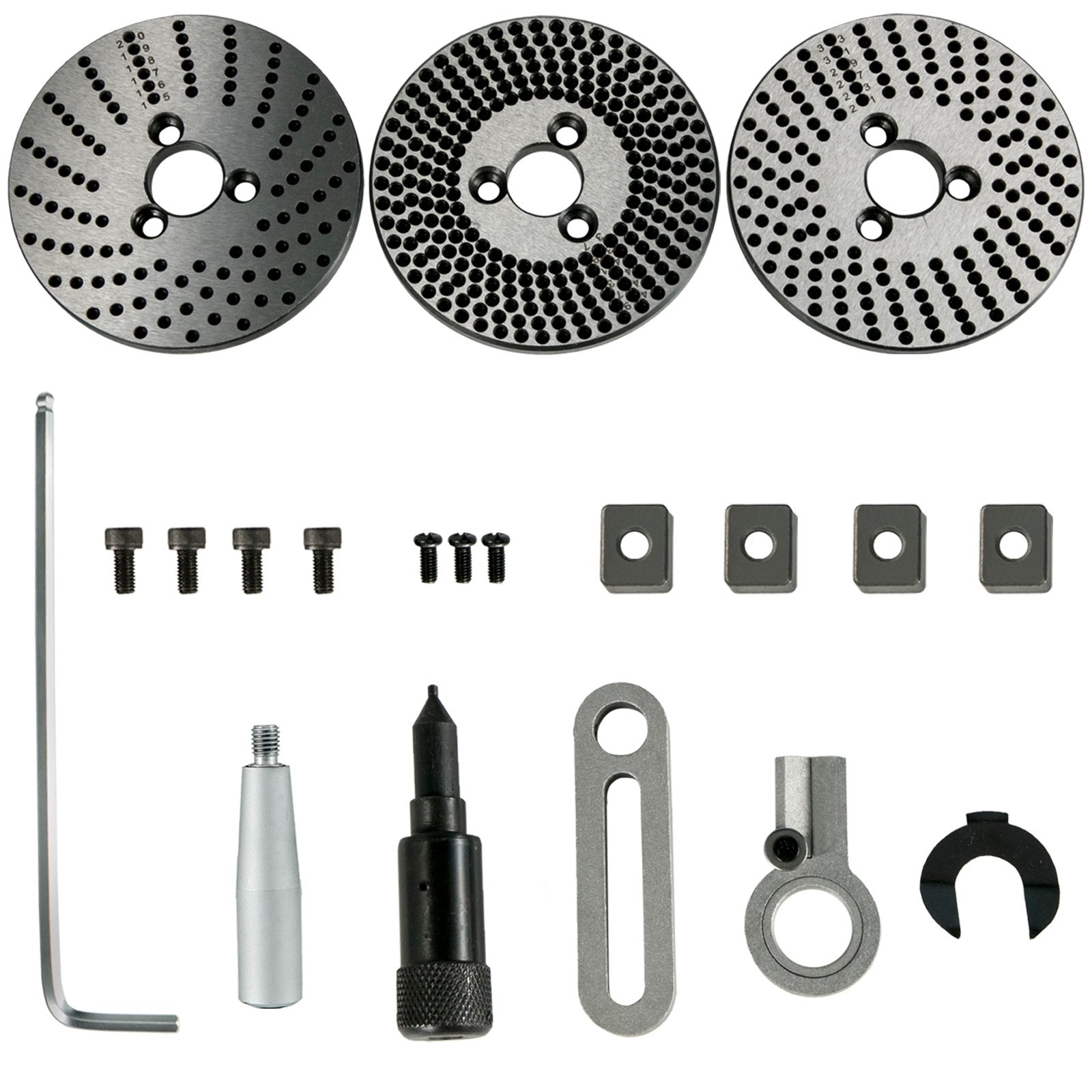 VEVOR Rotary Table 6inch(150mm) Horizontal Vertical Milling Table 2/5inch(10mm) 4-Slot Milling Rotary Table MT-2 Rotary Table for Milling with Indexing Plate Set for Precision Milling Drilling