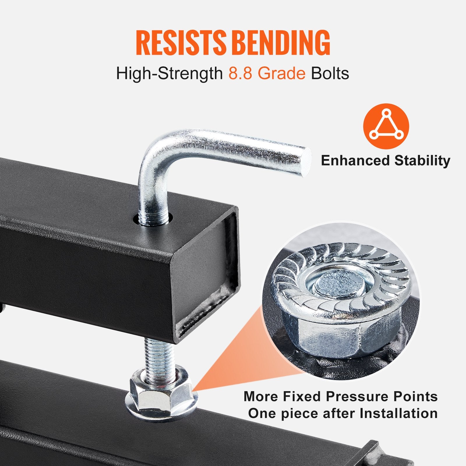 VEVOR Pallet Forks, 907 kg Tractor Bucket Forks, 1490 mm Total Length Clamp on Pallet Forks with Adjustable Stabilizer bar, Heavy Duty Pallet Forks for Tractor Attachments, Skid Steer, Loader Bucket