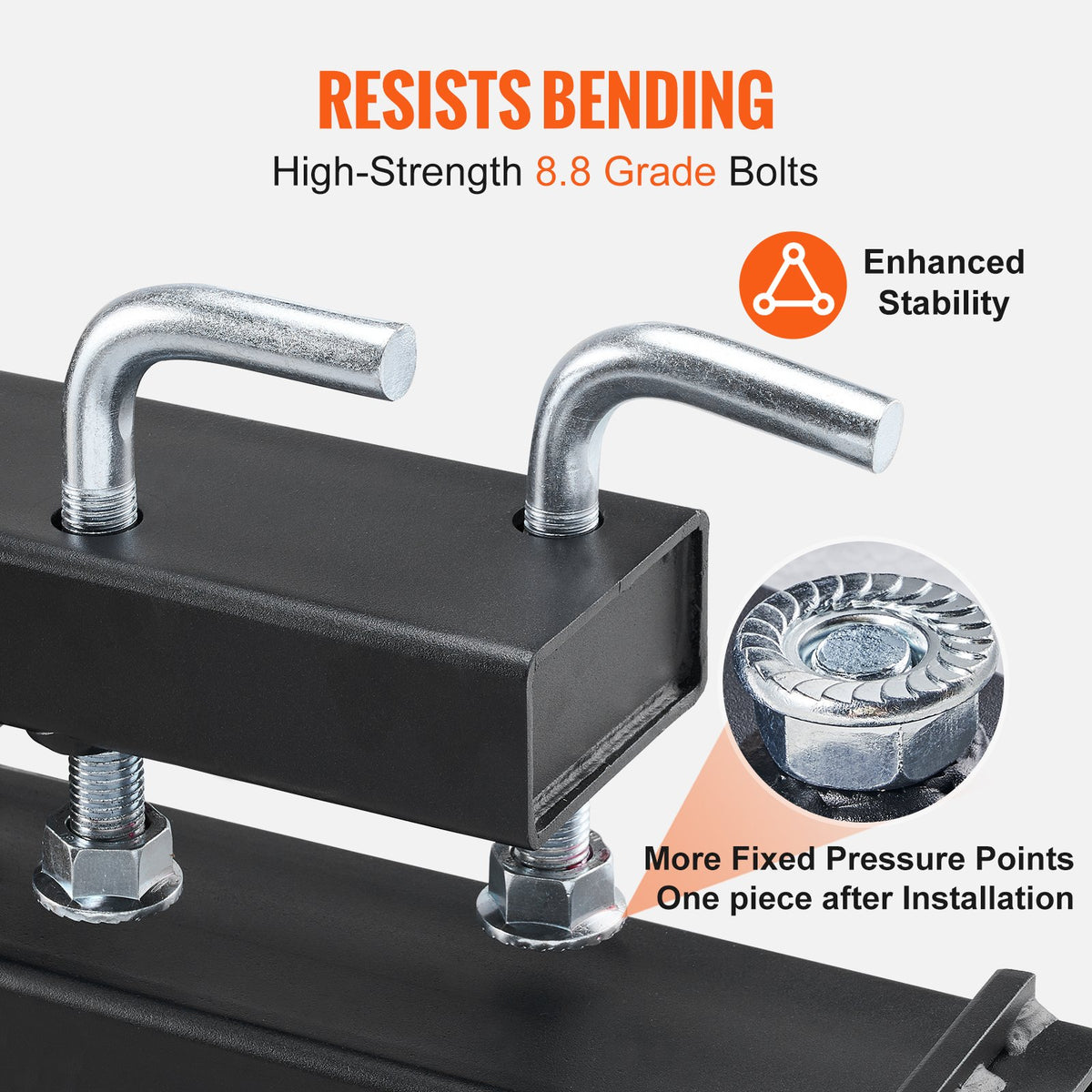 VEVOR Pallet Forks, 907 kg Clamp on Pallet Forks, 1490 mm Total Length Heavy Duty Pallet Forks with Adjustable Stabilizer bar, Tractor Bucket Forks for Tractor Attachments, Skid Steer, Loader Bucket