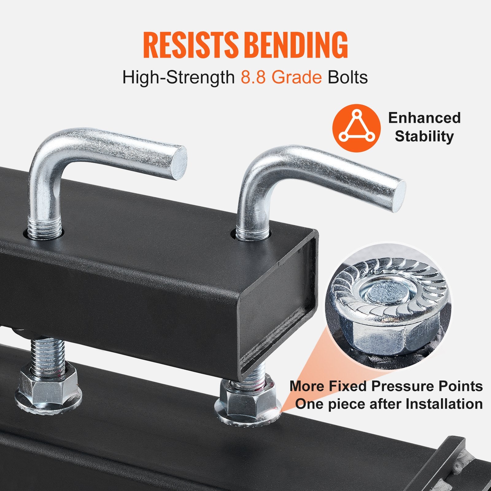 VEVOR Pallet Forks, 907 kg Clamp on Pallet Forks, 1490 mm Total Length Heavy Duty Pallet Forks with Adjustable Stabilizer bar, Tractor Bucket Forks for Tractor Attachments, Skid Steer, Loader Bucket