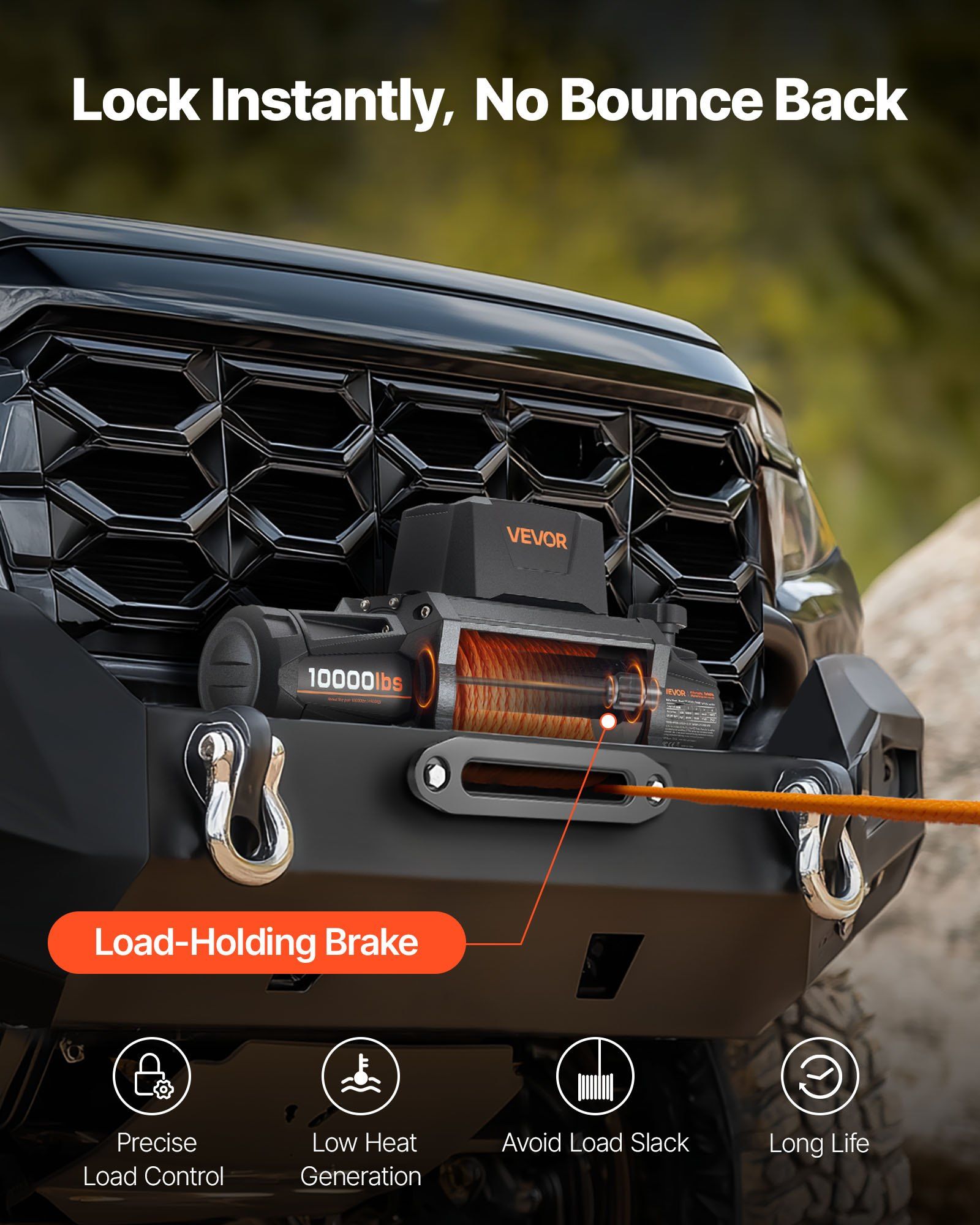 Electric Winch, 4500 kg Load Capacity, 12V DC Truck Winch with Φ8.9 mm x 27.4 m Synthetic Rope, Wireless & Wired Remote Control, IP67 Waterproof for Towing Off-Road SUV Jeep Trailer Boat