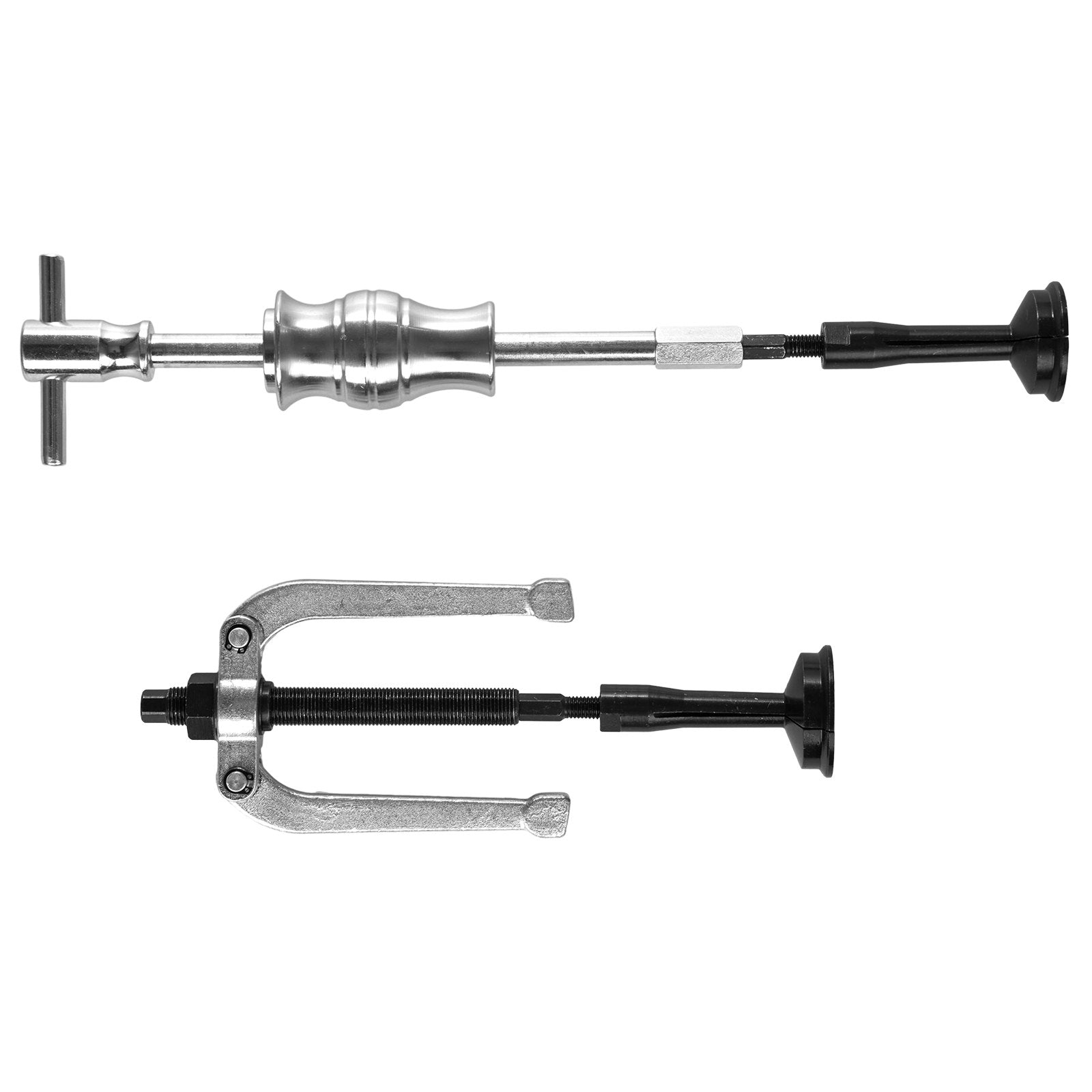 VEVOR Blind Hole Collet Bearing Race and Seal Puller Extractor Kit, Slide Hammer Pilot Insert Inner Internal Bearing Removal Tool Set, 10 Adjustable Collects and Counterstay, 16 PCS