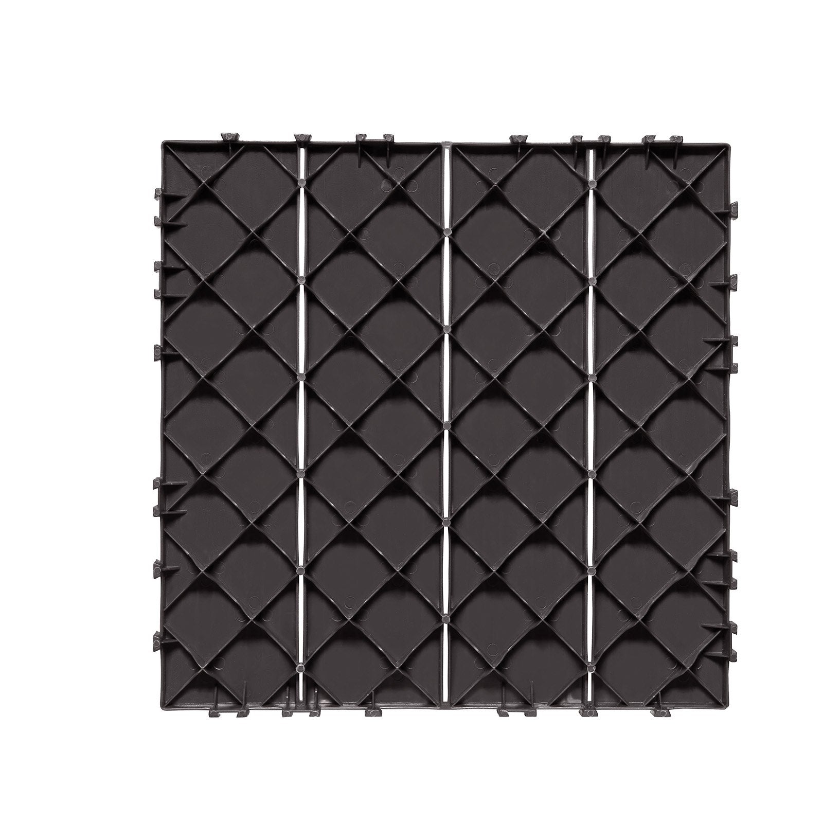 VEVOR Interlocking Deck Tiles 54 Pack 12"x12" Waterproof for Porch Dark Brown
